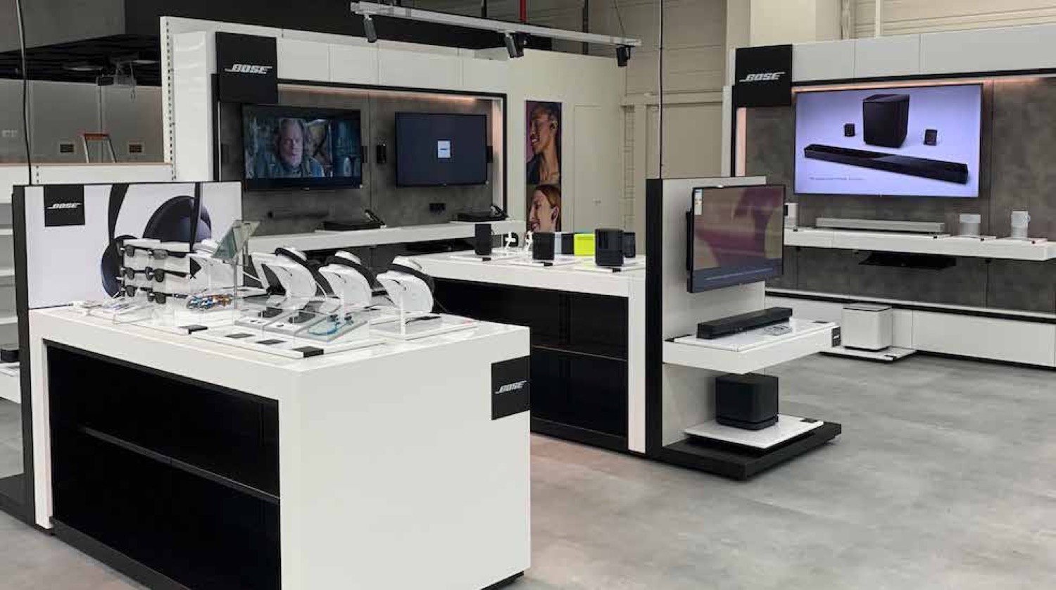Bose Shop-in-Shop-Installation von World of Retail Services