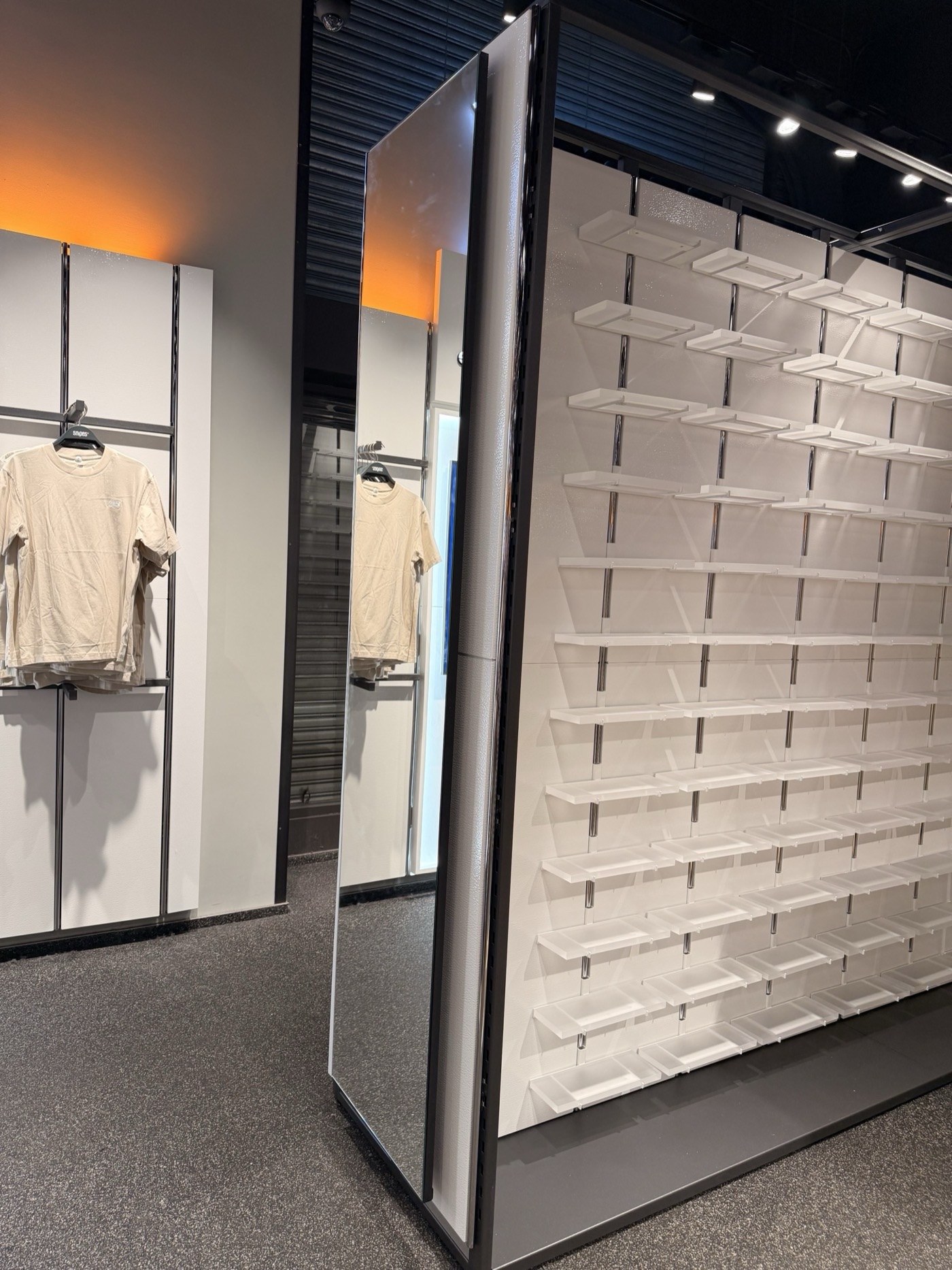 New Balance footwear wall by World of Retail Services